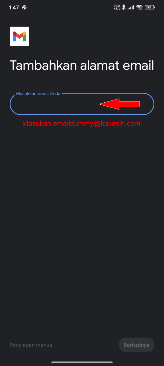 Masukkan Alamat Email